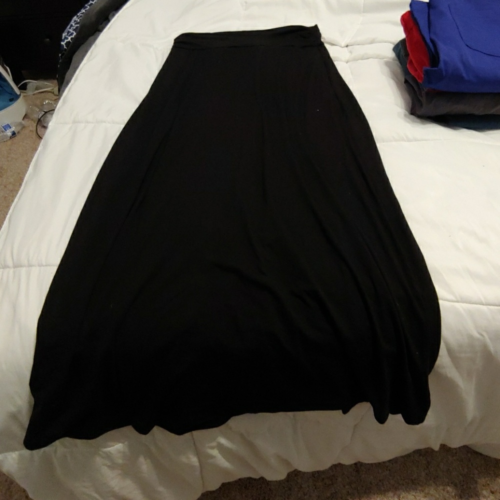 Black maxi skirt